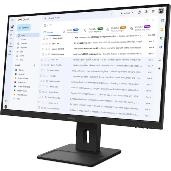 Lenovo ThinkVision E27-40 monitor 27" - Monitory - Obrázok O9OI000K01