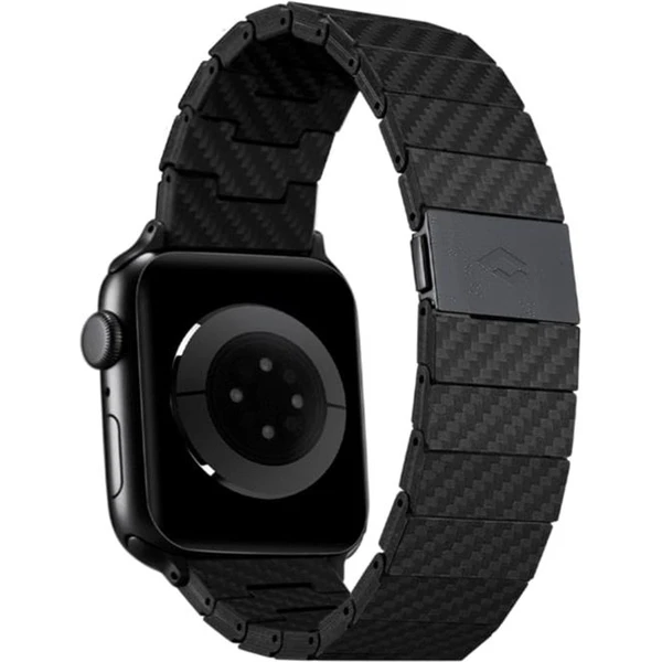 Pitaka Carbon Fiber remienok Apple Watch 49/45/44/42 mm čierny - Remienky - Obrázok O9PM600301