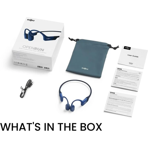 Shokz OpenRun (USB-C) bezdrôtové slúchadlá modrá - Slúchadlá - Obrázok O9TA000N01