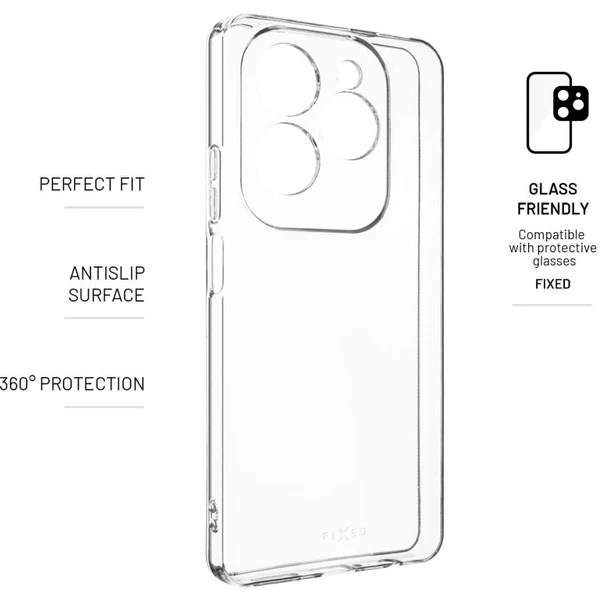 FIXED TPU kryt Tecno Spark 20 Pre číry - Puzdra - Obrázok O9W5000L01