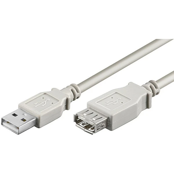 PremiumCord USB-A/USB-A predlžovací kábel 0,2m sivý - Káble a redukcie - Hlavný obrázok