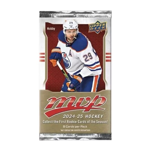 Hokejové karty 2024-25 Upper Deck MVP Hockey Hobby balíček