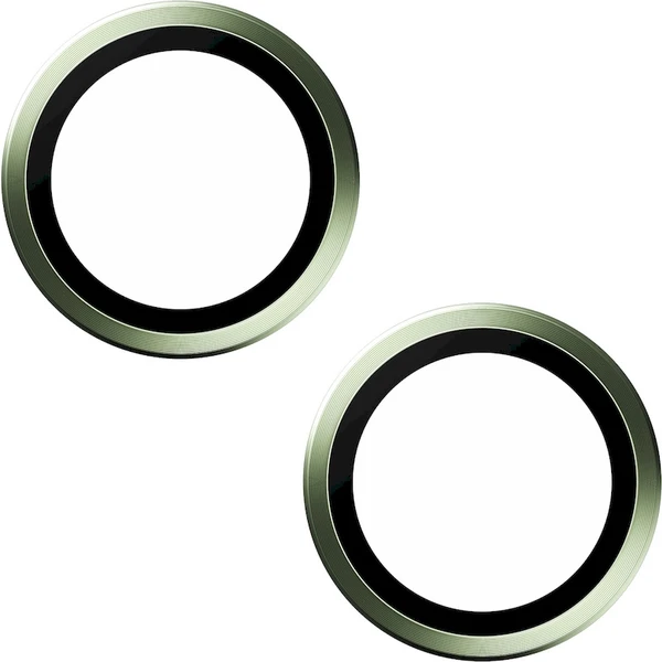 PanzerGlass HoOps ochranné krúžky Apple iPhone 15/15 Plus - zelený hliník - Ochranné fólie a sklo - Obrázok OBD1000O01