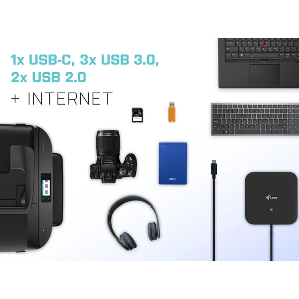 i-tec USB-C HDMI DP Docking Station with Power Delivery 100 W - Dokovacie stanice - Obrázok OBIPF00101