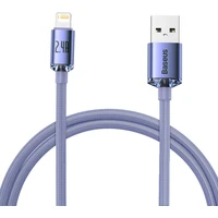 Baseus CAJY000005 Crystal Shine Series Dátový Kábel USB - Lightning 20W 1,2m Purple - Káble
