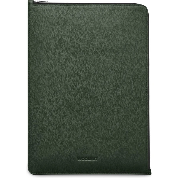 Woolnut Leather Folio kožené puzdro MacBook Pro 16" tmavozelené - Puzdra - Obrázok ODG7000601