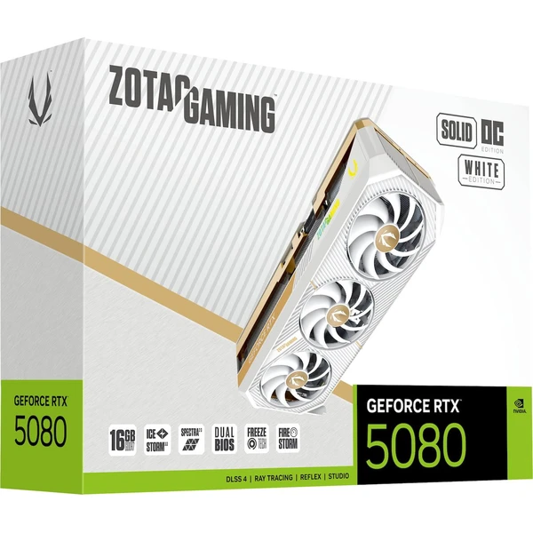 ZOTAC NVIDIA GeForce RTX 5080 SOLID OC White Edition - Grafické karty - Obrázok ODLI000K01