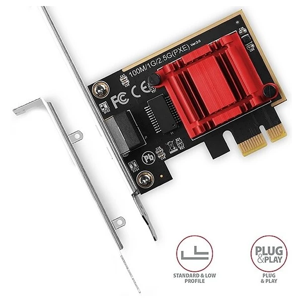 AXAGON PCEE-G25 2.5 gigabit sieťová karta - Sieťové karty - Obrázok ODS6000701