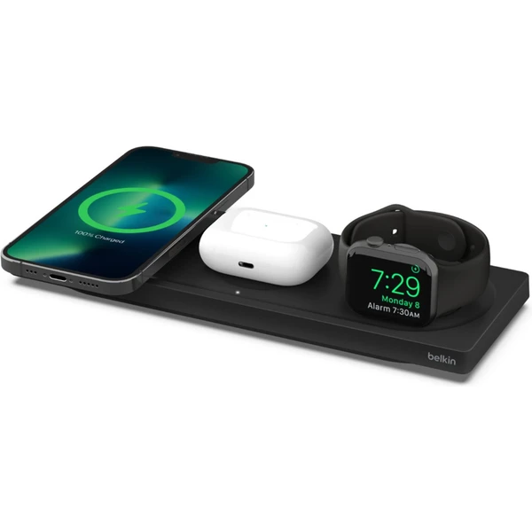 Belkin BOOST CHARGE PRE 3v1 MagSafe nabíjačka 15W čierna - Nabíjačky - Hlavný obrázok