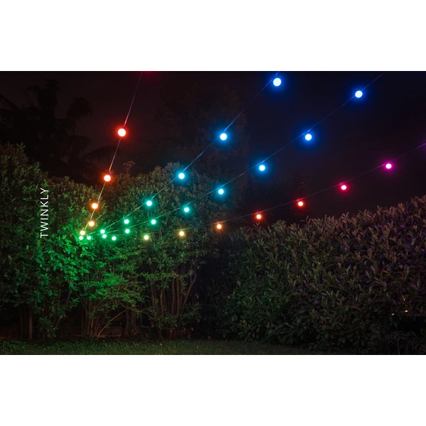 Twinkly Festoon Multi-Color 20 ks chytré žiarovky G45 10m - Svietidlá - Obrázok ODTD300301