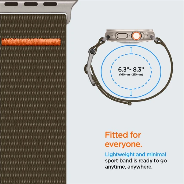 Spigen DuraPro Flex Ultra remienok Apple Watch 49/46/45/44/42mm zelený - Remienky - Obrázok OEC5000L01