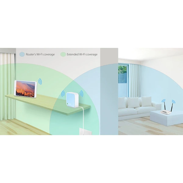 TP-Link TL-WR802N Wi-Fi 4 router modro/biely - Wi-Fi routery - Obrázok OFKN600301