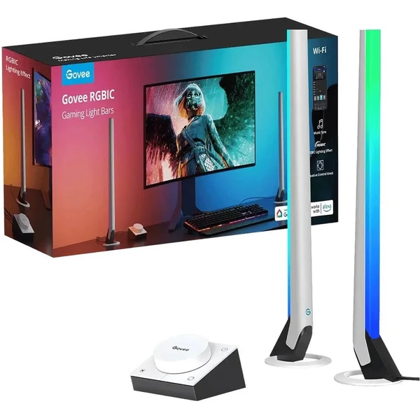 Govee Smart Gaming WiFi LED Panely + Smart Dual ovládač biely - Inteligentné osvetlenie - Hlavný obrázok