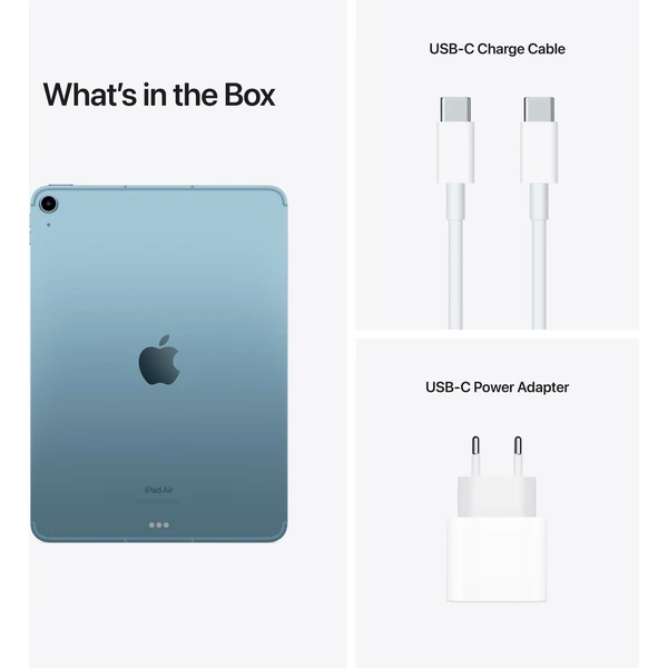 Apple iPad Air 256 GB Wi-Fi + Cellular modrý (2022) (Kategória C) - Tablety - Obrázok OFYX600301