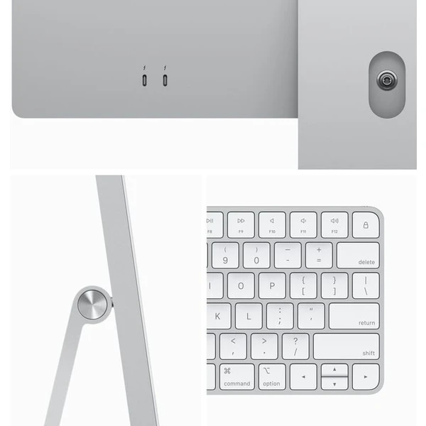 CTO Apple iMac 24" (2023) / 16GB / Mouse / CZ KLV / strieborný / Stojan / 256GB SSD / Bez ethernetu - All-in-one - Obrázok OFZF000G01