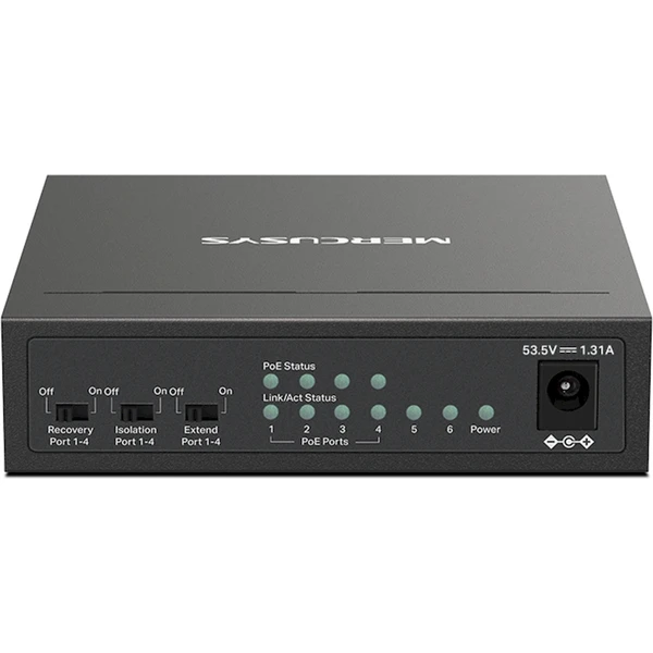 Mercusys MS106P switch - Switche - Obrázok OGEF000K01