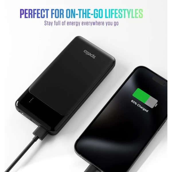 Spello Slim Powerbanka, 10000mAh čierna - Powerbanky - Obrázok OGPD000K01