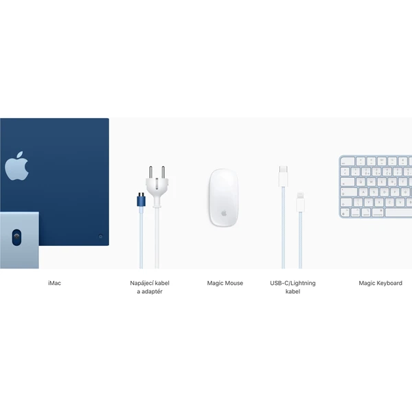 Apple iMac 24" (2021) / 8GPU / 256GB strieborný (Ďalšia) - All-in-one - Obrázok OGQT000501