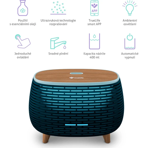 TrueLife AIR Diffuser D6 aróma difuzér s Wi-Fi - Zvlhčovače vzduchu - Obrázok OHUL000K01