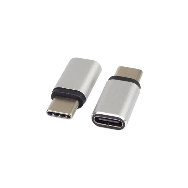 PremiumCord USB-C/USB-C redukcia strieborná - Káble a redukcie - Hlavný obrázok