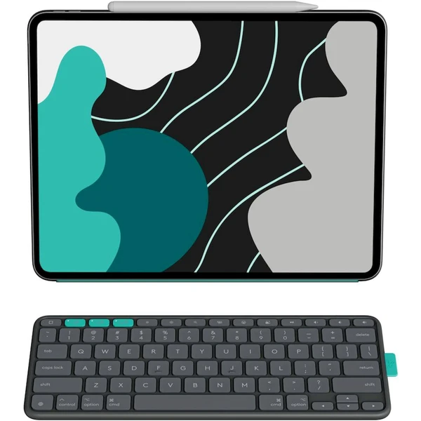 Logitech Flip Folio pre iPad Pro (M4, M5) a Air 11' (M2, M3) CZ grafitové - Puzdra s klávesnicou - Obrázok OI8G000J01