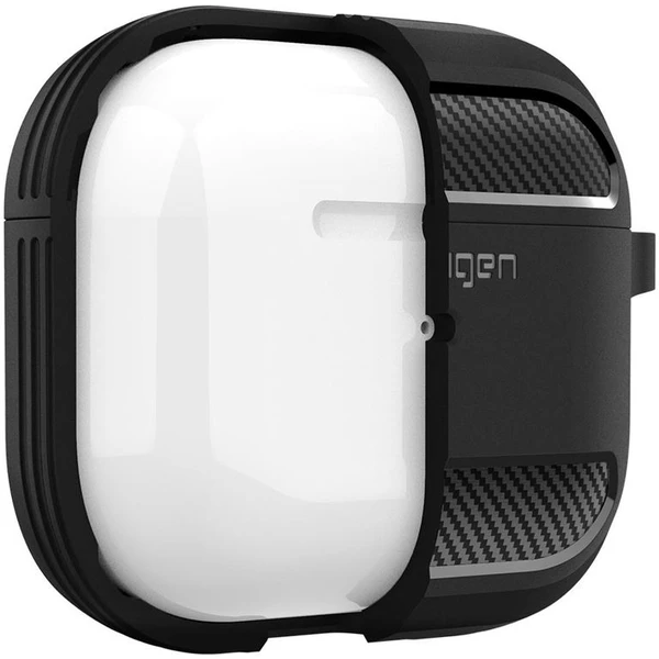 Spigen Rugged Armor púzdro pre AirPods 3 čierne - Puzdra - Obrázok OII0100501