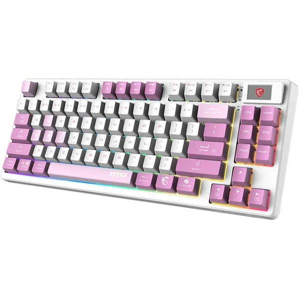 MSI FORGE GK600 TKL Violet bezdrôtová herná klávesnica CZ/SK - Klávesnice - Obrázok OIUF000K01