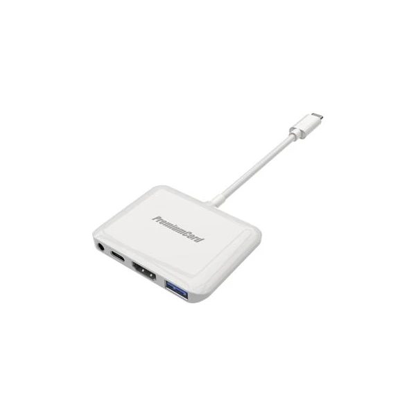 PremiumCord Prevodník USB-C na HDMI2.0+USB3.0+Audio+PD (pre iPad Pro) - Dokovacie stanice - Hlavný obrázok