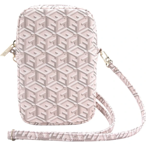 Guess PU G Cube Wallet Phone Bag Zipper ružový - Popruhy a crossbody - Obrázok OK72000N01