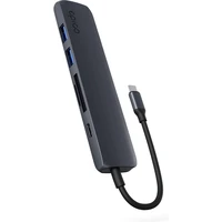 iWant by Epico 6v1 hliníkový hub 8K s USB-C temne atramentový - USB huby