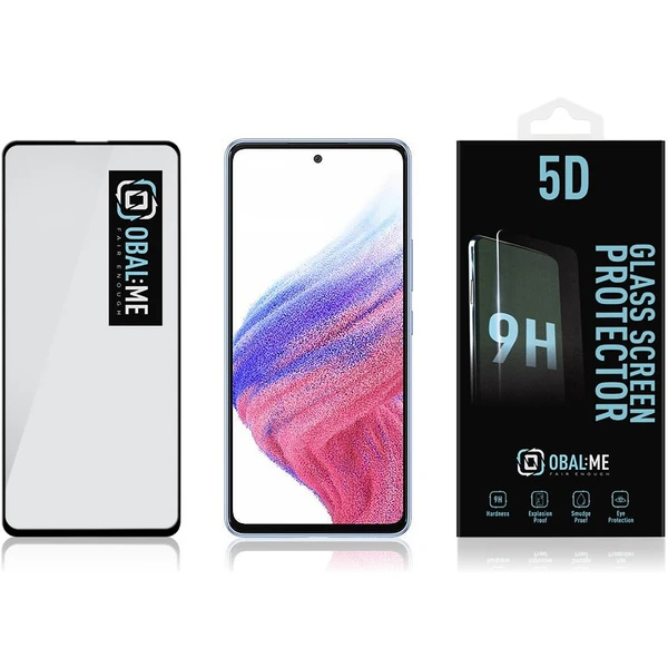 Obal:Me 5D tvrdené sklo Samsung Galaxy A52/A52 5G/A52s 5G/A53 5G čierne - Ochranné fólie a sklo - Obrázok OKK6000701