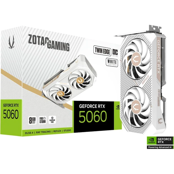 ZOTAC NVIDIA GeForce RTX 5060 Twin Edge OC White - Grafické karty - Obrázok OKLI000K01