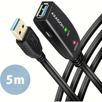 AXAGON ADR-305 USB-A/USB-A predlžovací kábel 5m čierny - Káble a redukcie