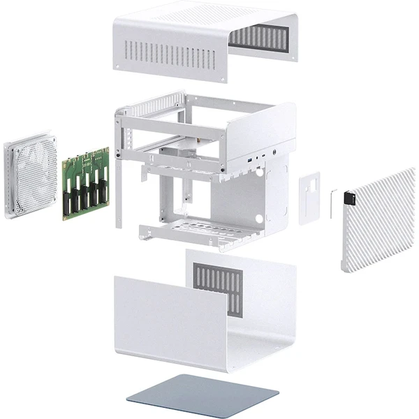 Jonsbo N2 Mini-ITX biela - Počítačové skrine - Obrázok OKUD000K01