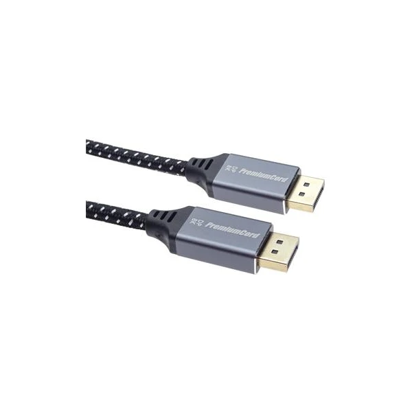 PremiumCord DisplayPort 1.4/DisplayPort 1.4 kábel 8K 3m čierny/biely - Káble a redukcie - Hlavný obrázok