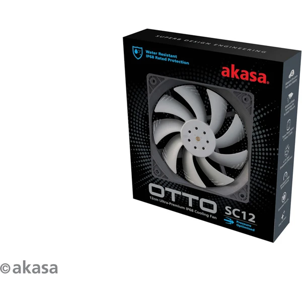 Akasa OTTO SC12, 120mm, sivá - Ventilátory pre PC - Obrázok OL4X600301