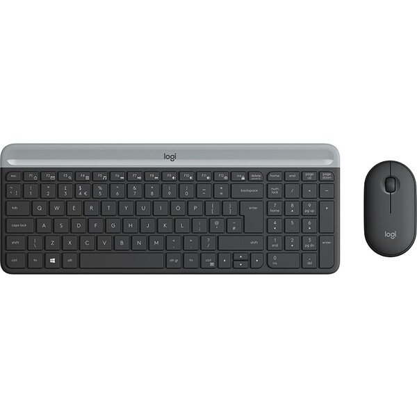 Logitech Slim Wireless Combo MK470 myš + klávesnica grafitová SK