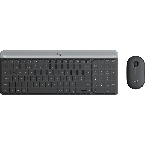 Logitech Slim Wireless Combo MK470 myš + klávesnica grafitová SK - Puzdra s klávesnicou - Hlavný obrázok