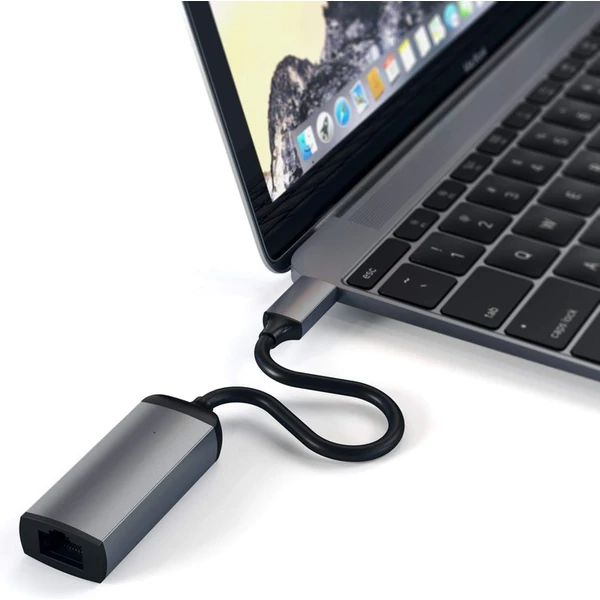 Satechi USB-C/RJ45 redukcia vesmírne šedá - Káble a redukcie - Obrázok OLIE100401