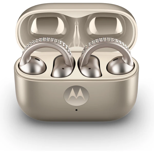 Motorola Moto Buds Loop (Sound By BOSE) bezdrôtové slúchadlá Swarovski crystals béžová - Slúchadlá - Hlavný obrázok