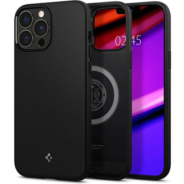 Spigen MagArmor magnetický kryt iPhone 13 Pro Max čierny - Puzdra - Hlavný obrázok