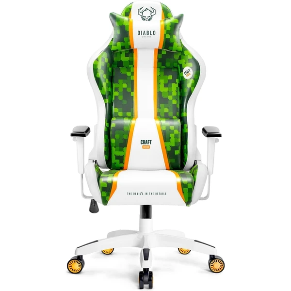 Diablo X-One 2.0 Craft King Size herné stoličky bielo-zelená - Stoličky - Hlavný obrázok