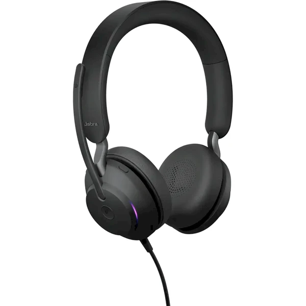 Jabra Evolve2 40 SE USB-C/A MS Stereo slúchadlá čierna - Slúchadlá - Obrázok OO4J000K01