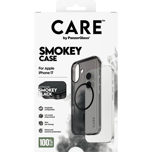 PanzerGlass® CARE Smokey kryt s MagSafe Apple iPhone 17 dymový/čierny - Puzdra - Obrázok OODH000K01