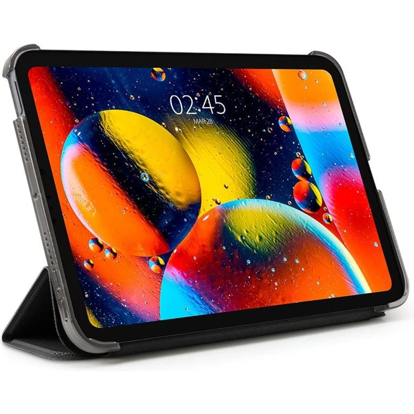Spigen Liquid Air Folio kryt Apple iPad mini (2021)/iPad mini 7 (2024) čierny - Puzdra - Obrázok OOYZ000501