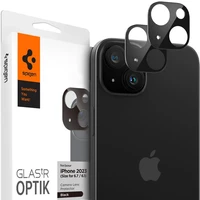 Spigen Glass tR Optik 2 Pack tvrdené sklá iPhone 15/15 Plus/14/14 Plus čierne - Ochranné fólie a sklo