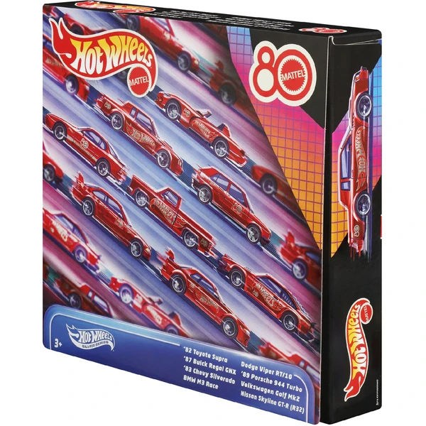 Mattel Hot Wheels 80th anniversary - sada angličákov (8ks) (Silver series) - Hračky - Hlavný obrázok