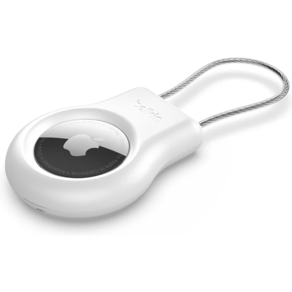 Belkin Secure puzdro na AirTag s drôteným káblom bielej - Puzdra - Hlavný obrázok