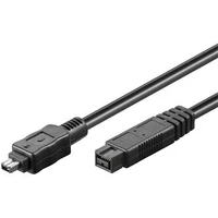 PremiumCord FireWire 9pin/FireWire 4pin kábel 1,8m čierny - Káble a redukcie