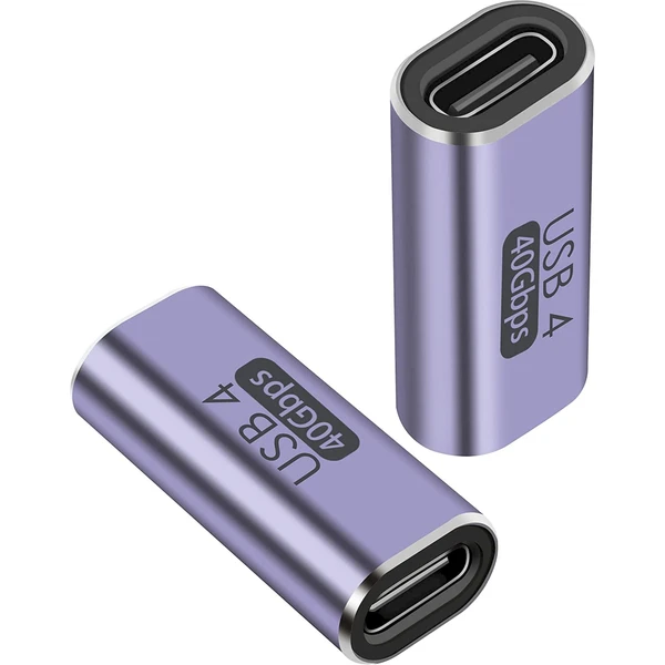 PremiumCord USB-C/USB-C redukcia 100W sivá - Káble a redukcie - Hlavný obrázok